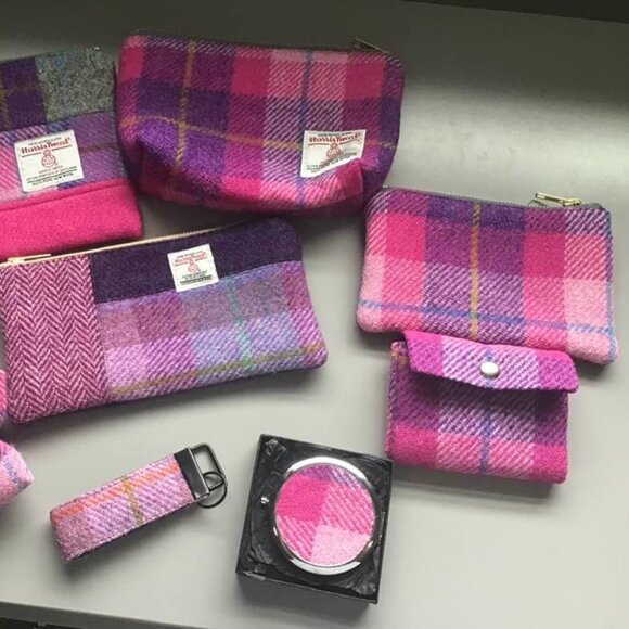 💜🩷Handmade Harris Tweed Accessories set🩷💜 - Picture 3 of 13
